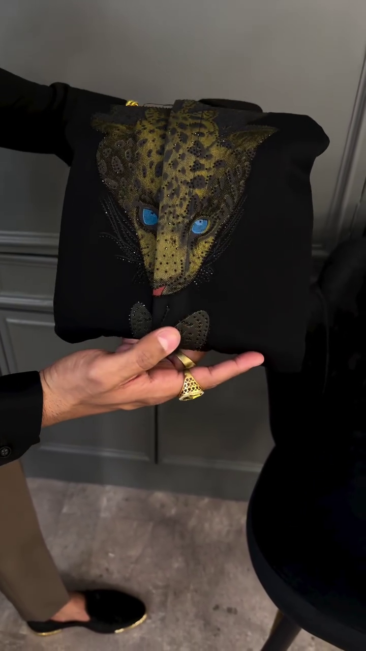 🖤🔥 Midnight Luxe Dragon Embroidered Slim Fit Shirt – Elite Statement Wear 🐉✨