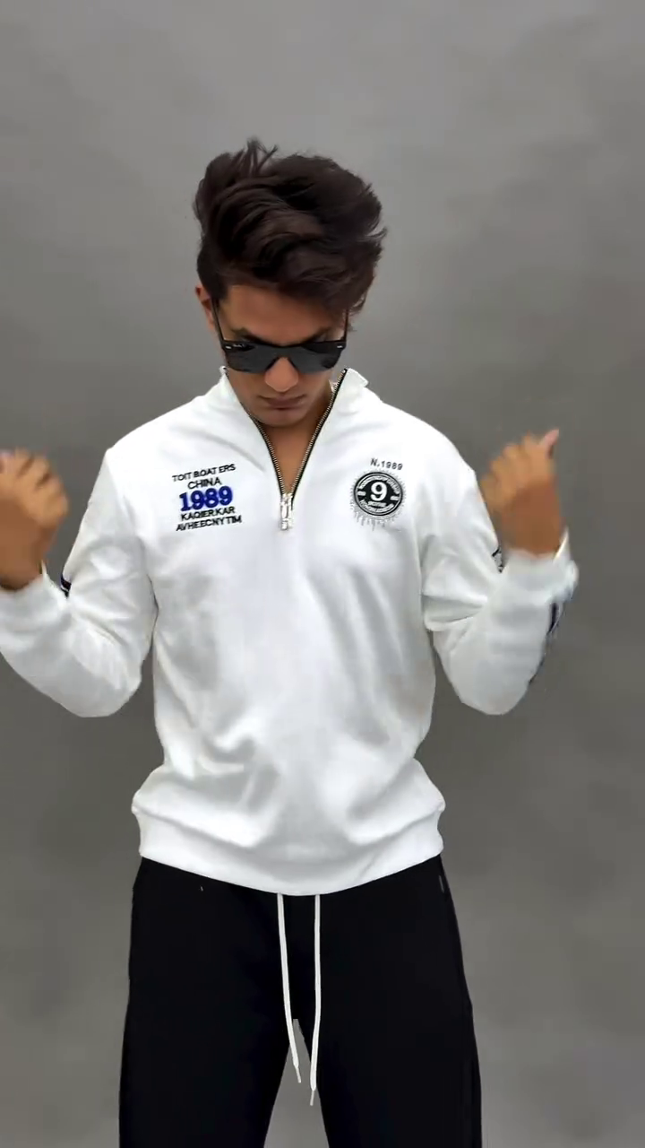 Midnight Racer Zip-Up Athleisure Tracksuit Set