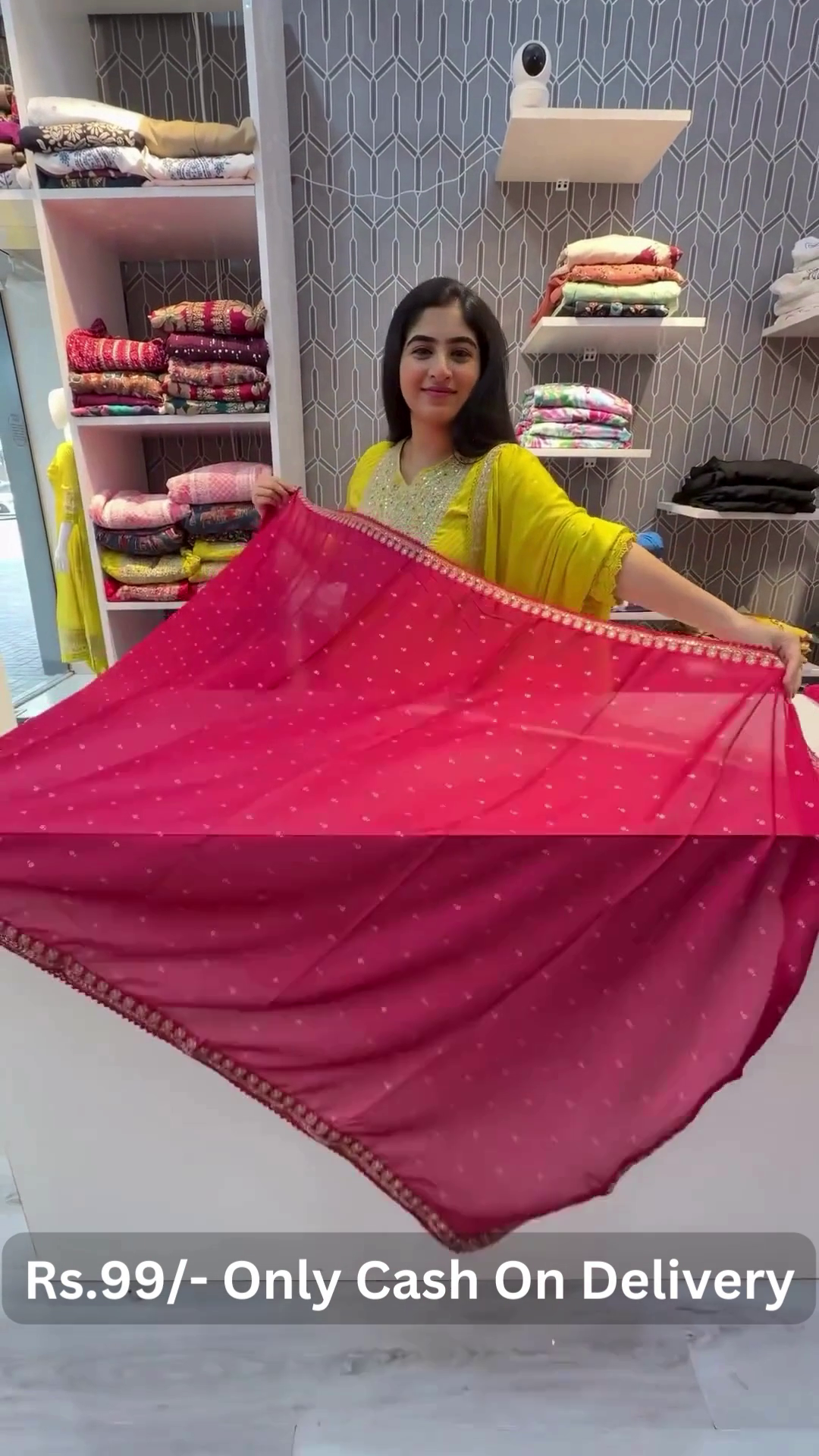 Royal Fuchsia Leheriya Print Ethnic Dupatta with Intricate Traditional Border ✨💖