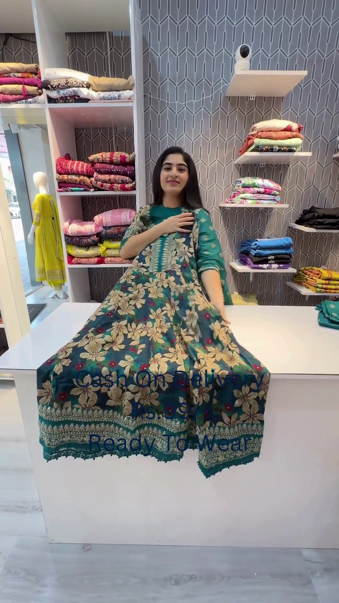 Premium Floral Print Ethnic Ready-to-Wear Dupatta with Traditional Border 🌺✨