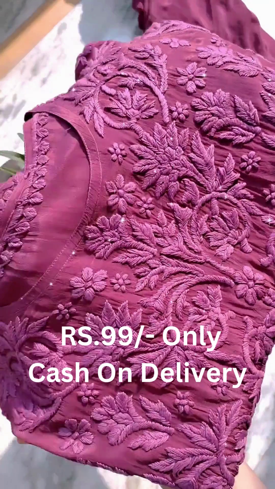 Luxury Wine Purple Floral Embroidered Ethnic Dress with Matching Dupatta 🌺💜✨