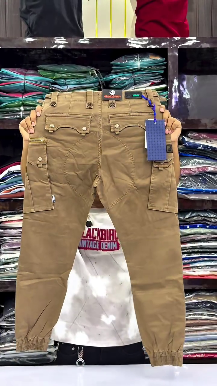 👖 Premium Desert Khaki Multi-Pocket Tactical Cargo Jogger Pants for Men | Urban Streetwear Utility Trousers | Adventure Inspired Comfort Fit Bottom Wear 🤎✨