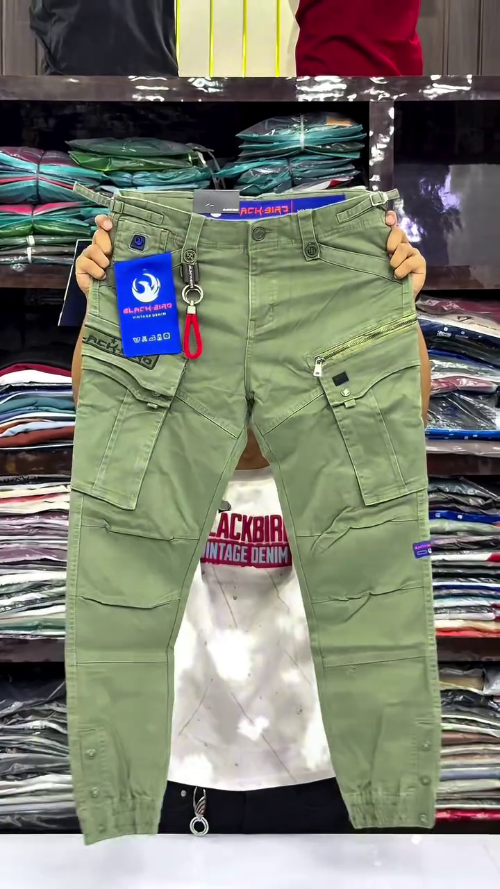 🤎 Premium Tactical Style Khaki Multi-Pocket Cargo Jogger Pants for Men – Trendy Utility Streetwear Slim Fit Ankle Cuff Cargo Trousers ✨👖🔥