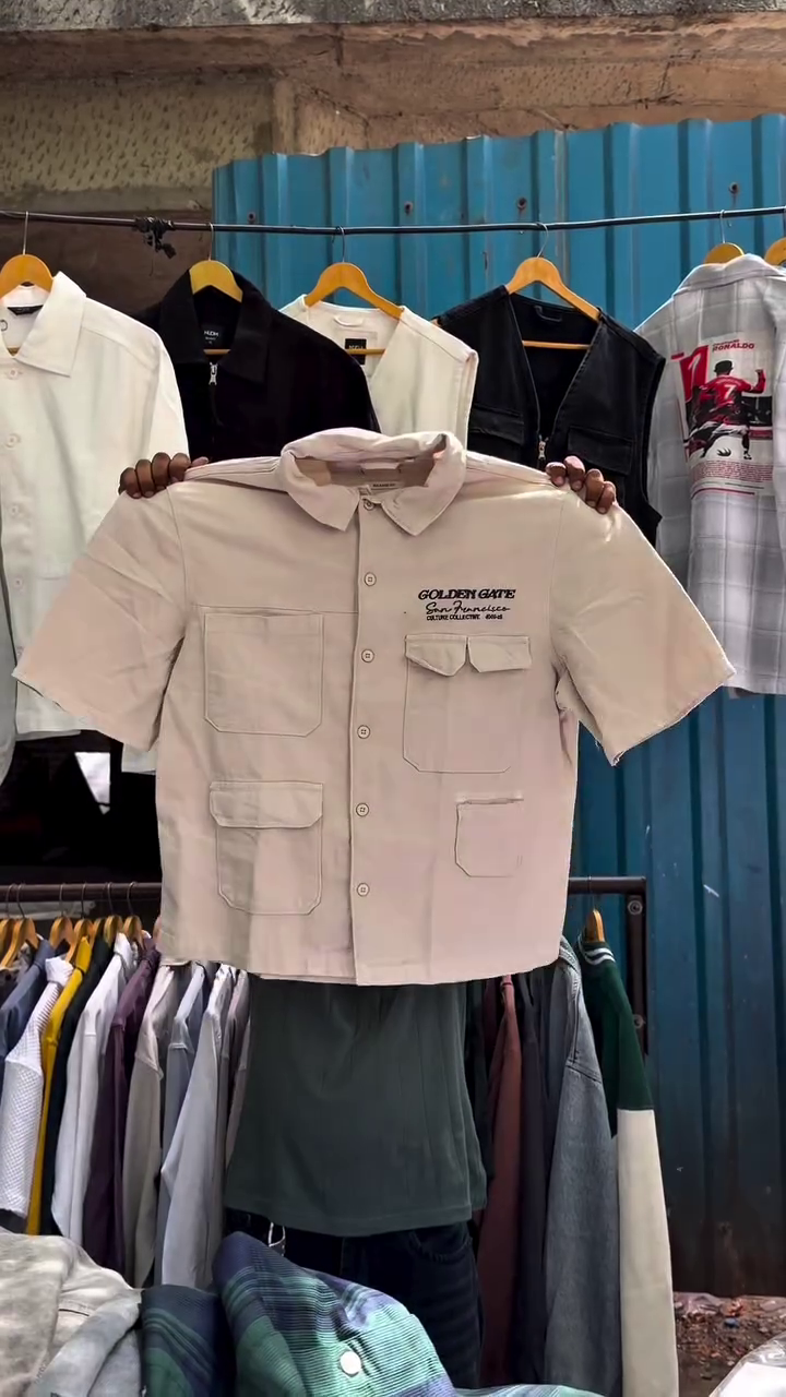 👔 Premium Utility Style Short Sleeve Cargo Shirt for Men | Smart Casual Multi-Pocket Designer Cotton Blend Shirt for Everyday Wear ✨🤎