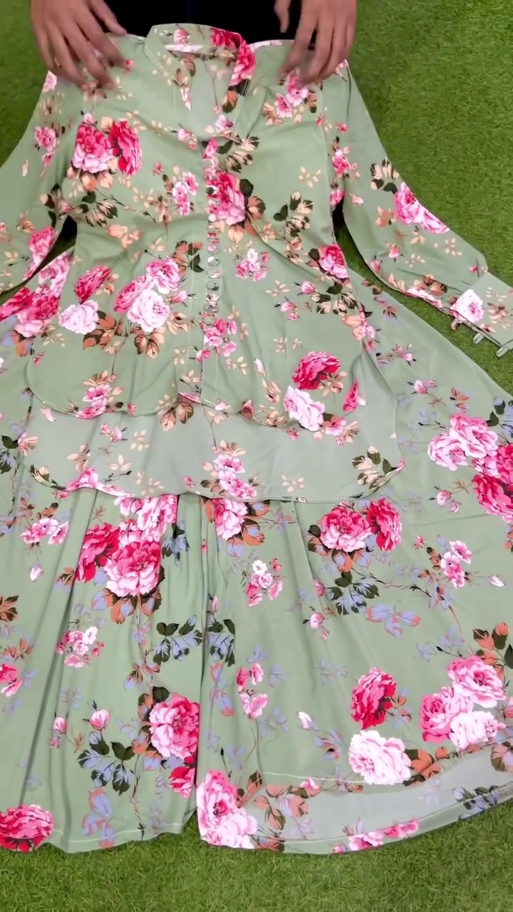 🌸  Floral Tiered Co-Ord Set