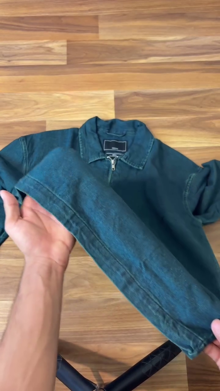 🧥 Classic Denim Blue Full-Sleeve Half-Zip Collared Pullover Top for Women – Premium Casual Denim-Inspired Sweatshirt Style with Minimalist Design 💙