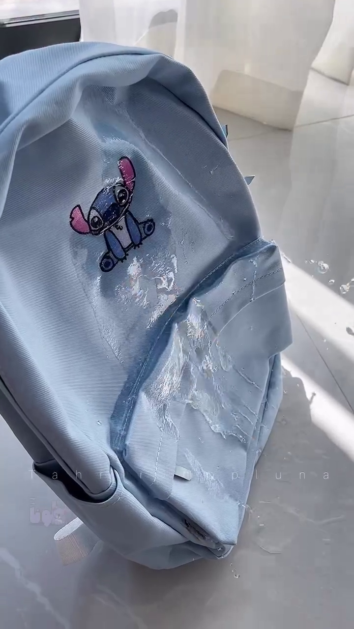 Cute Baby Blue Cartoon Embroidered Waterproof-Style Stroller & Baby Carrier Cover with Adorable Character Design | Protective Rain & Splash Cover for Baby Stroller, Pram & Outdoor Travel 💙👶☔✨