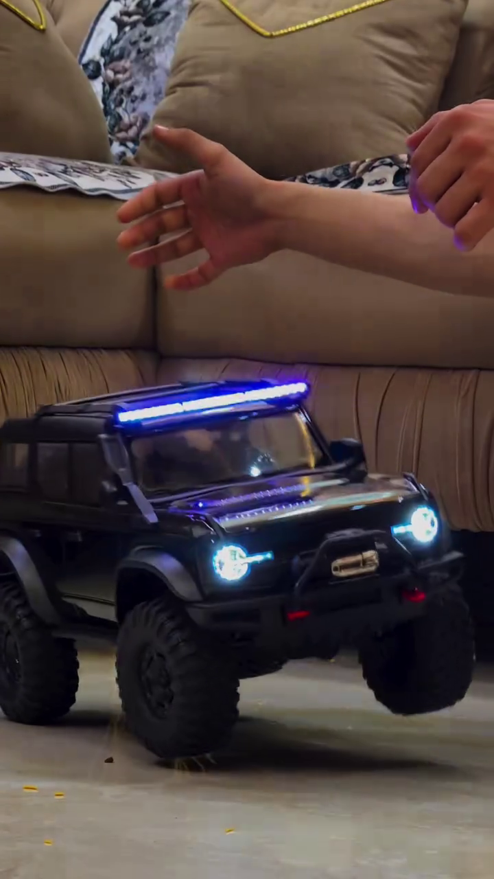 🚙 Premium Rechargeable Remote-Controlled Off-Road Toy Jeep | LED Lights & Rugged 4-Wheel Design