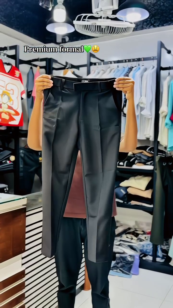 Premium Slim-Tapered Formal Dress Pants with Elegant Tailored Waistband & Office-Wear Design