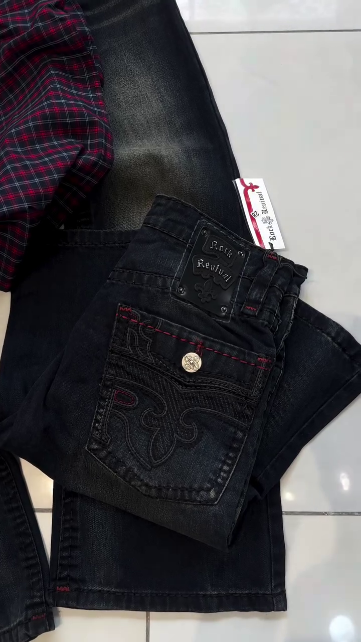Premium Men’s Checked Casual Shirt & Classic Denim Jeans Co-Ord Style Outfit
