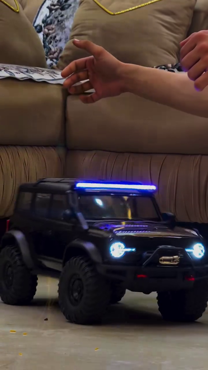 🚙 Premium Rechargeable Remote-Controlled Off-Road Toy Jeep | LED Lights & Rugged 4-Wheel Design